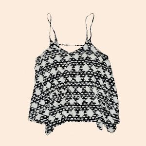 Mossimo spaghetti strap tribal print top